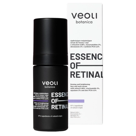 Veoli Botanica - Essence of Retinal - Stangrinamasis ir Šviesinantis Veido ir Kaklo Serumas su Retinaliu 0,06% - 30ml