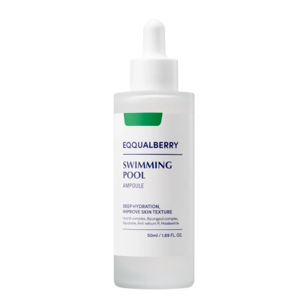 EQQUALBERRY - Swimming Pool Ampoule - Drėkinanti ir Raminanti Ampulė Veido Odai - 50ml