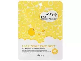 Esfolio - Pure Skin Egg Essence Mask Sheet - Lakštinė Kaukė su Kiaušinio Trynio Ekstraktu - 25ml