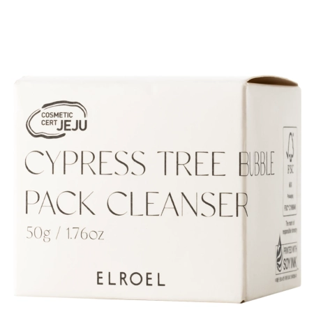 ELROEL - Cypress Tree Bubble Pack Cleanser - Valomoji Veidui Burbulinė Kaukė - 50g