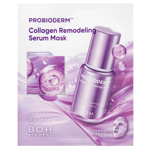 BIOHEAL BOH - Probioderm Collagen Remodeling Serum Mask - Stangrinamoji Lakštinė Kaukė - 1vnt/28g