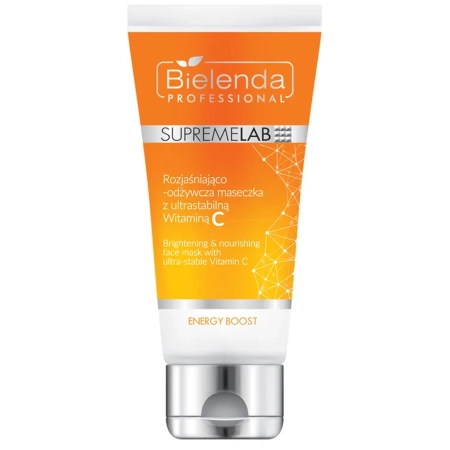 Bielenda Professional - Supremelab - Energy Boost - Brightening & Nourishing Face Mask with Ultra-Stable Vitamin C - Skaistinanti ir Maitinanti Veido Kaukė su Itin Stabiliu Vitaminu C - 70 ml