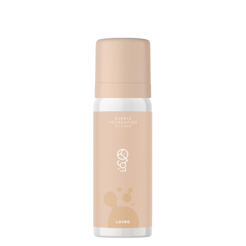 LOVRO - Bubble Foundation - Makiažo Pagrindas su Lengva Švytėjimo Suteikiančia Formule - 03 Sand - 50ml