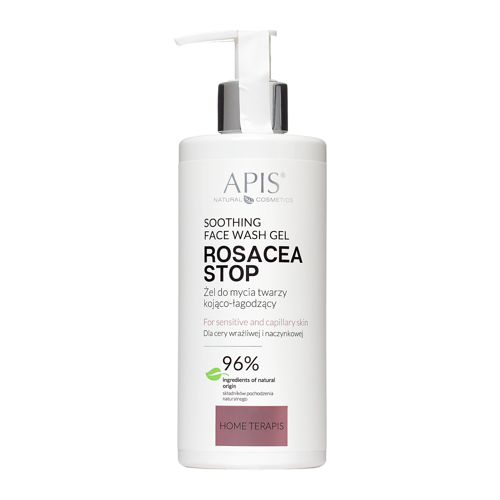 Apis - Rosacea-Stop - Raminamasis ir Švelninamasis Veido Prausimosi Gelis - 300ml