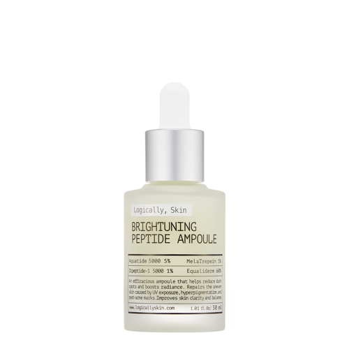 Logically, Skin - Brightuning Peptide Ampoule – Šviesinamoji Veido Ampulė su Peptidais – 30 g