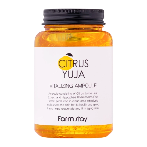 Farmstay - Citrus Yuja Vitalizing Ampoule - Vitalizuojanti Ampulė su Citrusiniu Yuja - 250ml