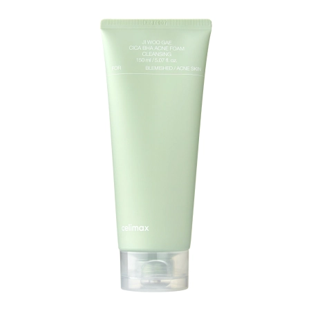 Celimax - Ji.Woo.Gae Cica BHA Acne Foam Cleansing - Valomosios Putos į Spuogus Linkusiai Odai - 150ml