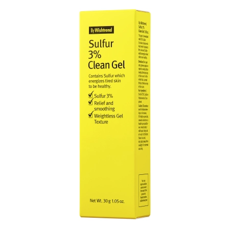 By Wishtrend - Sulfur 3 % Clean Gel - Taškinis Gelis nuo Netobulumų - 30ml