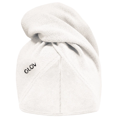 Glov - Ultra–Absorbent Hair Towel Wrap - Ultra Sugeriantis Plaukų Turbanas - White - 1vnt