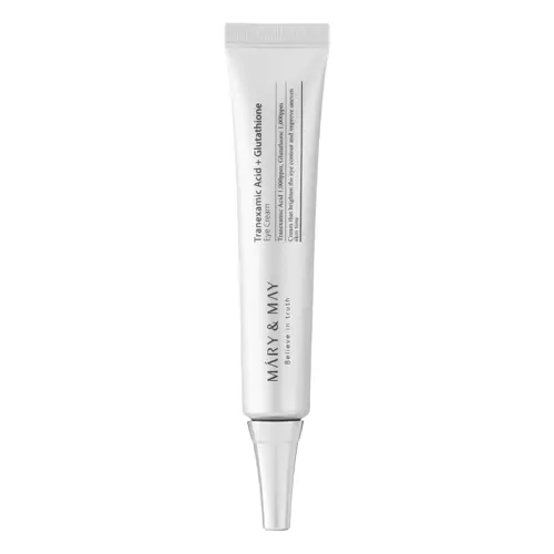 Mary&May - Tranexamic Acid + Glutathion Eye Cream – Šviesinamasis Paakių Kremas – 30 ml