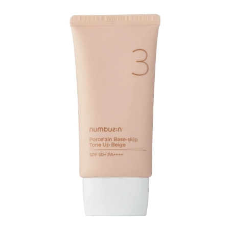 Numbuzin - Nr.3 - Porcelianinis bazinis kremas Tone Up Beige - Tonizuojantis 3-in-1 kremas - 50ml