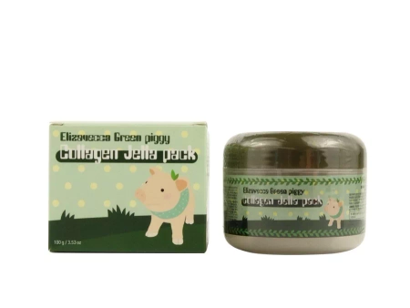 Elizavecca - Green Piggy Collagen Jella Pack - Kolageninė Drėkinamoji Kaukė - 100ml