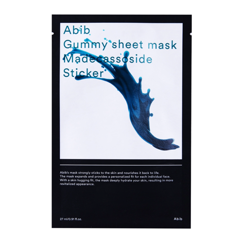 Abib - Gummy Sheet Mask Madecassoside Sticker - Drėkinanti Lakštinė Kaukė - 27ml