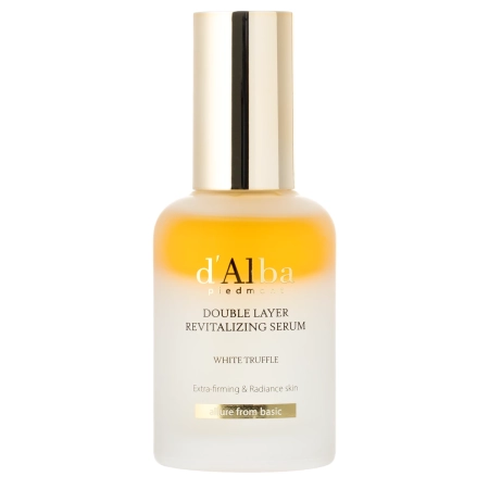 d'Alba - White Truffle Double Layer Revitalizing Serum - Atgaivinantis Veido Serumas - 50ml