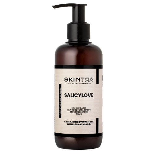 SkinTra - Salicylove - Veido ir Kūno Prausimosi Gelis su Salicilo Rūgštimi - 250ml