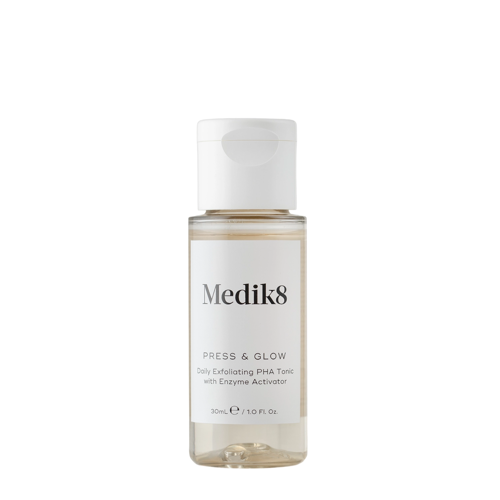 Medik8 - Try Me Size - Press&Glow - Tonikas su PHA Rūgštimi ir Enzimų Aktyvatoriumi Šveitimui - 30ml