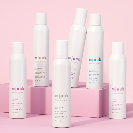 Mjuuk - Naked Sense Fragrance-free Refresh Dry Shampoo - Sausas Šampūnas Plaukams - Bekvapis - 250ml