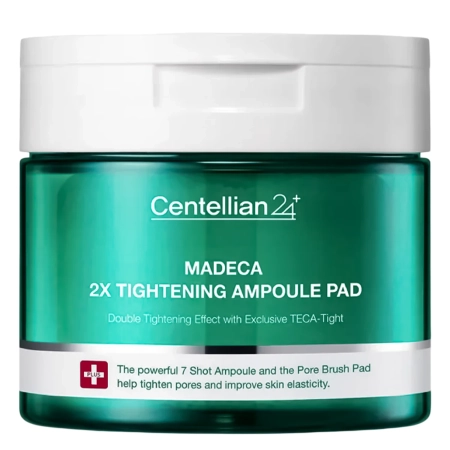 Centellian24 - Madeca Double Tightening Ampoule Pad - Veido Vatos Diskeliai su Stangrinamuoju Serumu - 60 vnt.