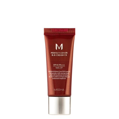 Missha - M Perfect Cover BB Cream SPF42/PA+++ – Dengiamasis BB Kremas – No.27 Honey Beige – 20 ml