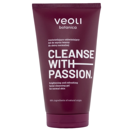 Veoli Botanica - CLEANSE WITH PASSION - Švytėjimo Suteikiantis ir Gaivinamasis Veido Prausimosi Gelis Normaliai Odai - 150ml