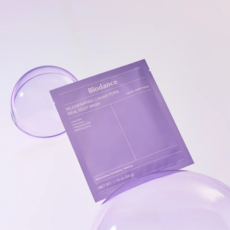 Biodance - Rejuvenating Caviar PDRN Real Deep Mask - Kolageninė Veido Kaukė su PDRN - 1vnt/34g