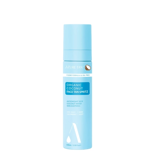 Azure Tan - Organic Coconut - Palaipsniui Įdegį Suteikianti Veido Dulksna su Kokosų Vandeniu - 100ml