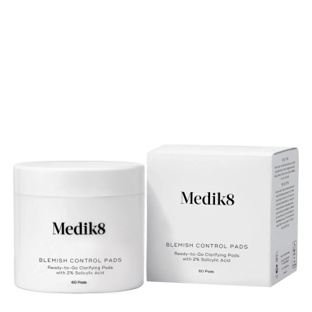 Medik8 - Blemish Control Pads - Ready-to-Go Clarifying Pads - Bekvapiai Šveičiamieji Padeliai Probleminei Odai - 60vnt.