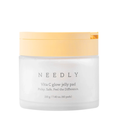 Needly - Vita C Glow Jelly Pads - Švytėjimo Suteikiantys Veido Diskeliai su Vitaminu C - 60vnt/210g