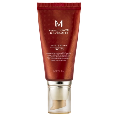Missha - M Perfect Cover BB Cream SPF42/PA+++ - Maskuojantis BB Kremas - No.23 Natural Beige - 50ml