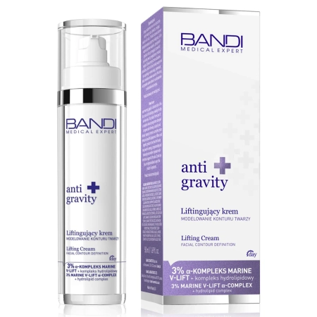 Bandi - Anti Gravity - Liftinguojantis Kremas Veido Kontūro Modeliavimui - 50 ml