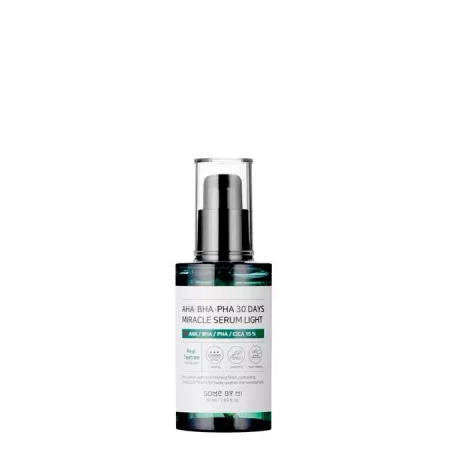 Some by Mi - AHA BHA PHA 30 Days Miracle Serum Light - Lengvas Serumas su AHA, BHA, PHA Rūgštimis - 50ml
