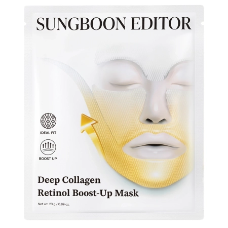 Sungboon Editor - Deep Collagen Retinol Boost Up Mask Set - Stangrinančių Lakštinių Kaukių Rinkinys su Kolagenu ir Retinoliu - 4vnt/25g