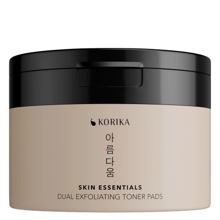 KORIKA - Skin Essentials Dual Exfoliating Toner Pads - Šveičiantys Veido Vatos Diskeliai - 20vnt