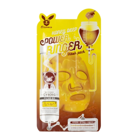 Elizavecca - Honey Deep Power Ringer Mask Pack - Liftinguojanti Lakštinė Kaukė - 23ml