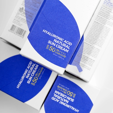 Isntree - Hyaluronic Acid Natural Sun Cream SPF50+/PA++++ - Kremas su Mineraliniu Filtru - 50ml