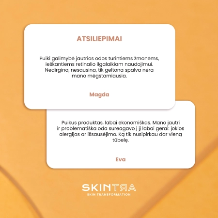 SkinTra - Creamy Happiness - Emulsija su Retinaliu 0,1% Ciklodekstrinuose - 30ml