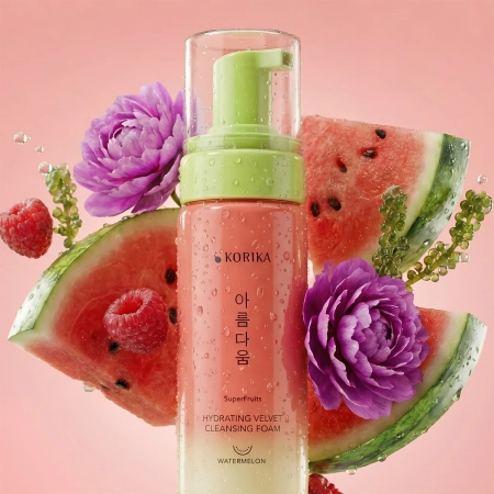 KORIKA - SuperFruits Hydrating Velvet Cleansing Foam - Drėkinamosios Veido Prausimosi Putos - 150ml