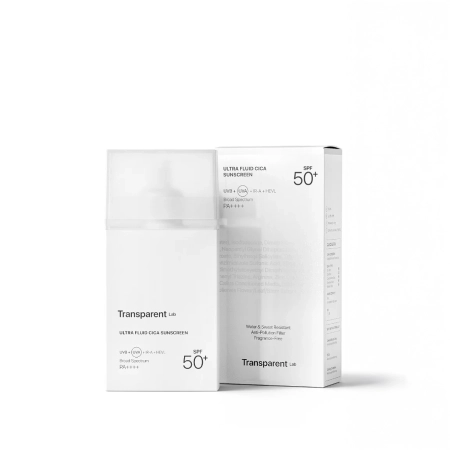 Transparent Lab - Ultra Fluid Cica Sunscreen - Hibridinis Kremas SPF50+ - 100ml