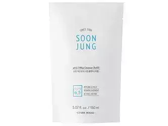 Etude House - Soon Jung pH 6,5 Whip Cleanser (Refill) - Valomosios Veido Prausimosi Putos - 150ml