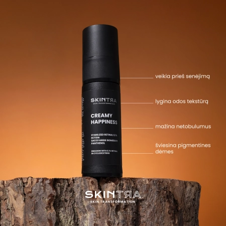 SkinTra - Creamy Happiness - Emulsija su Retinaliu 0,1% Ciklodekstrinuose - 30ml