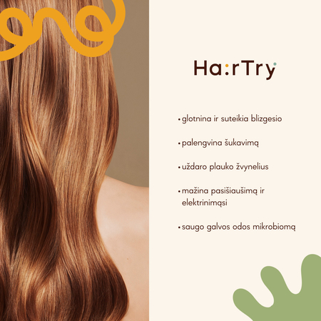 HairTry - Vin Glosser - Suteikianti Blizgesio ir Glotninanti Vynuogių Acto Plaukų Skalavimo Priemonė - 200ml