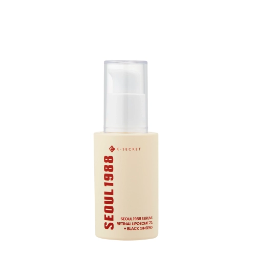K-SECRET - SEOUL 1988 Serum : Retinal Liposome 2% + Black Ginseng - Stangrinamasis serumas su retinaliu - 30ml