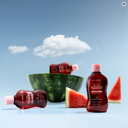 Bali Body - Watermelon Tanning Oil SPF50 - Įdegio Aliejus su Arbūzų Ekstraktu - 100ml