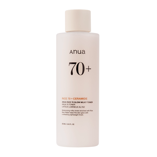 Anua - Rice 70 Glow Milky Toner – Drėkinamasis Ryžių Tonikas Veidui – 250 ml