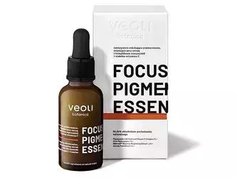 Veoli Botanica - Focus Pigmentation Essence - Intensyviai Odos Spalvos Pakitimus Mažinantis ir Sutraukiantis Poras Serumas su Niacinamido Kompleksu + Stabilus Vitaminas C - 30ml