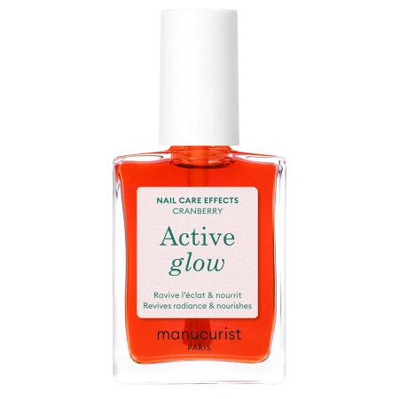 Manucurist - Active - Active Glow - Puoselėjamasis Nagų Lakas 2in1 - Cranberry - 15ml