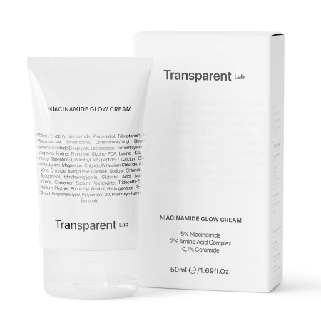 Transparent Lab - Niacinamide Glow Cream - Skaistinantis Kremas su Niacinamidu - 50ml