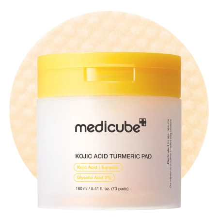 Medicube - Kojic Acid Turmeric Pad - Padeliai su Kojine Rūgštimi - 160ml/70vnt