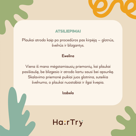 HairTry - Vin Glosser - Suteikianti Blizgesio ir Glotninanti Vynuogių Acto Plaukų Skalavimo Priemonė - 200ml