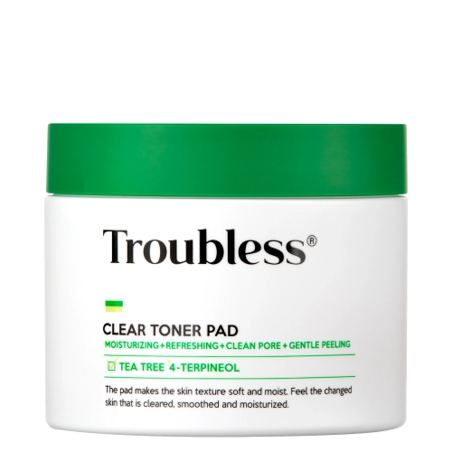 Troubless - Clear Toner Pad - Šveičiančios Veido Pagalvėlės - 60vnt